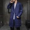 Men's Trench Coats Fashion Long Autumn Jacket Casual Outwear Solid Overcoat Clothes Male Windbreaker Abrigo Hombre 5XL Mens Coat