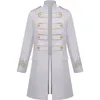 Men's Jackets 2022 Men's Gilt Coat Fashion Steampunk Retro Uniform Stand-Up Collar Clothing