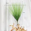 Decorative Flowers 5Pcs Large Artificial Tropical Reed Plants Fake Onion Grass Bunch Plastic Flower Arrangement Family Garden Wedding House