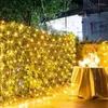 Strings Solar Power Led Net String Lights Street Garlands Kerst decoraties Outdoor Jaar Wedding Party Decor Fairy Garden