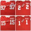 NCAA 97 Joey Bosa Football Jersey 15 Ezekiel Elliot Dwayne Haskins Jr 7 CJ Stroud 27 George 2 J.K Dobbins Fields 45 Griffin Ohio State