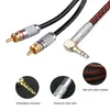 Fiber Optic Equipment Aux Cord Audiophile Audio Cable Stereo 3,5 mm Unbreakable bra f￶r iPhones iPads h￶rlurar smartphones bilar mp3