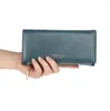 Wallets Women Long Clutch Wallet Three Flod Large Capacity Zipper Purse Casual Ladies Phone Pouch Coin Pocket Card Holder Money Bag Gift