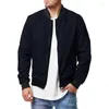 Men's Jackets 2022 Men Bomber Jacket Spring Outerwear Trendy Man Zipper Oversize Autumn Casual Streetwear Coat Cross-border Fashion