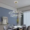 Lampes suspendues Salon moderne LED Lustre de luxe Golden Lustre Lumière pour table à manger Restaurant Chambre Luminaire intérieur