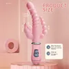 Sex Toy Massager 3 en 1 Consolador de conejo Vibrador impermeable USB Magn￩tico Recargable Anal Juguetes para mujeres Tienda de parejas