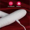 Sex Toy Massager Rabbit Vibrator Sucking Clitoris Tongue Slicking G-Spot Telescopic Swing Heat Dildo Toys Women