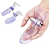 Sex Toy Massager Masturbator Female Finger Sleeve Vibrator G Spot Massage Clity Stimulate Adult Toys for Women Products