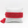 Strand Rice Bead Armband Suit Handvävd personlighet Fashion Hexagonal Star Red Böhmen justerbar unisex pärlor