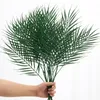 Decoratieve bloemen kunstmatige grote simulatie lange tak groene palm verstrooide staartplant huis bruiloft pography bloem arrangement