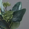 Decoratieve bloemen 1 Set kunstmatige eucalyptus blad groen plant takken slinger nep indoor simulatie gebladerte feest huis vaasdecoratie