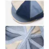 Berets Foux Sboy Caps Women Casual Denim Block Color Four Seasons Casquette Octagonal Baker Boy Painter Hat Fashion
