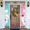 Decorative Flowers Rings Spring Season Front Door Decoration Artificial Flower Polyfoam Light Effect -shaped Easter Wreath