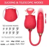 Sex Toy masseur nouveau étanche adulte Silicone Rose en forme de jouets clitoridien succion vibrant gode vibrateur pour Woman6068160