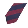 Noeuds papillon mode homme 7CM rouge/bleu rayé haute qualité Gentleman affaires pour hommes costume travail cravate avec boîte-cadeau