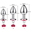 섹스 장난감 마사지 트랙 거 체인 벨 항문 분석 플러그 금속 구슬 크리스탈 항문 expander Erotic 엉덩이 장난감 여성 게이 BDSM 슬레이브