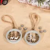 Christmas Decorations Wooden Ornaments For Home Navidad Xmas Tree Decor Crafts Hanging Gifts Year 2023