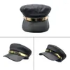 Basker Sboy Hat Curved Yacht Captain Sailor Costume Men justerbara för vuxna barnkvinnor R7RF