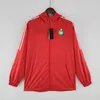 22-23 Dernek Sportif De Saint-Etienne Erkek Ceket Boş Zaman Spor Rüzgar Debeker Formaları Tam Fermuarı Kapşonlu Rüzgar Çekerleri Mens Fashion Coat Logo Özel