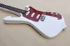 Factory Custom White Electric Guitar with Red Pickguard SSS Pickups Chrome Hardware Rosewood Fretboard Can be Customized