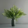 Decorative Flowers INS Artificial Flower Leaves Plants Fake Lifelike Plastic Persian Grass Bush