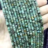 Perles pierre naturelle afrique Turquoises cylindre rond Rondelle entretoise pour la fabrication de bijoux Bracelet à bricoler soi-même boucles d'oreilles accessoires