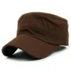 Berets Fashion Vintage Army Hat Usisex Classic Plain Cap Cadet Militar