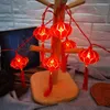 Strings 1.5M 10LED Red Chinese Knot Lantern Spring Festival LED String Lights Year 2022 Night Wedding Christmas Decoration