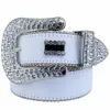 2022 Designer Bb Belt Simon Belts for Men Women Cintura diamantata lucida nera su nero blu bianco multicolore