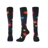 Men's Socks 1 Pair Sports Compression For Varicose Veins Running Hiking Basketball Soccer Footwear Muscle High Stocking