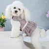 Coleiras de cachorro 2022 arnês e trela conjunto elegante respirável pet colar para cães pequenos teddy chihuahua roupas suprimentos