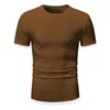 T-shirts pour hommes Chemise à manches courtes en coton blanc moyen pour homme T-shirt extensible noir