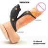 Sexspielzeugmassagegeräte vibrieren Schwänze Klitoris Stimulation Vibrator Frau Klimaspielzeug für männliche Verzögerung Jakulation Hahn Ring Erwachsene Produkte