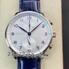 ZF V3 yl371604 A69355 chronographe automatique montre pour homme cadran blanc or marqueurs de nombre boîtier en acier bracelet en cuir marron 2022 Super Edition chronomètre éternité montres