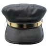 Boinas de chapéu curvo sboy boina iate capitão marinheiro acessórios