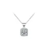 Pendentif Colliers De Mode S925 Argent Cristal Zircon Invisible Collier Pour Les Femmes Transparent O Chaîne Collier Femme Bijoux