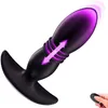 Sex Toys Massagers Metal Remote Control Anal Plug Magnetic Suge Laddning Hjärtformad Vestibule Fun Products för män och kvinnor 290A