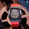 multifunctionele superclone luxe heren mechanica horloges richa milles polshorloge Zwitsers authentieke heren automatisch vierkante mechanisch holle merk trendy spider ubju