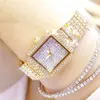 Wristwatches 2022 Ladies Crystal Watch Women Rhinestone Watches Lady Diamond Stone Dress Stainless Steel Bracelet Wristwatch