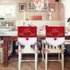 Chair Covers Cover Christmas Decor Antler Red Nose Letter Decorative Gnome White Whisker Sleeve Party Supplies
