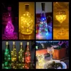 Strings 5pcs Wine Bottle Light With Cork LED String Lights Battery Fairy Garland Christmas Party Tree DIY Wedding Bar Decoration