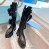 Бои ботинки Martin Boot Winter Shoune Женщины кожаная нейлоновая лодыжка