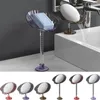 Soap Dishes Petals Holder Perforated Freestanding Suction Cup Drain Rack Bathroom Toilet Laundry Storage Supplies