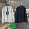 Giacche da uomo A 22 rc Giacca da uomo in nylon impermeabile con cappuccio in tessuto tecnico Cappotto con cerniera Uomo Donna Felpa con cappuccio per sport all'aria aperta ricamata 4xl