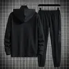 Men's Tracksuits Sweater Set Spring e Autumn Sports Leisure Pants TwoPiece Confir