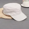 Baskenmütze Verstellbare Männer Militär Cap Sommer Herbst Casual Cadet Hut gewaschene Baumwoll -Flachdecke weibliche Vintage Armee Hüte Knochen Mann Mann