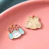 Charms 10 Stück Emaille Silber Mädchen Anhänger für Jewerly DIY Herstellung Armband Frauen Ohrringe Halskette Zubehör Erkenntnisse Handwerk