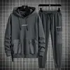 Men's Tracksuits Sweater Set Spring e Autumn Sports Leisure Pants TwoPiece Confir