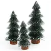 Kerstdecoraties Moderne realistisch ogende gelaagde cederboom Desktopraam ornament langdurig voor