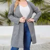 Abbigliamento esterno plus size donne casual autunno inverno inverno a maniche lunghe a lunghezza cinghia a filo cinghia